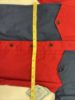 New Kids Cowboy Threads Red Blue Long Sleeve Button Up Size 1 DD-150