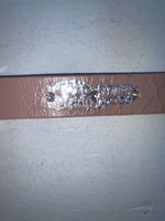 New Pink Genuine Leather Nocona Silver Bling 32” Belt #N1344999 Z-50
