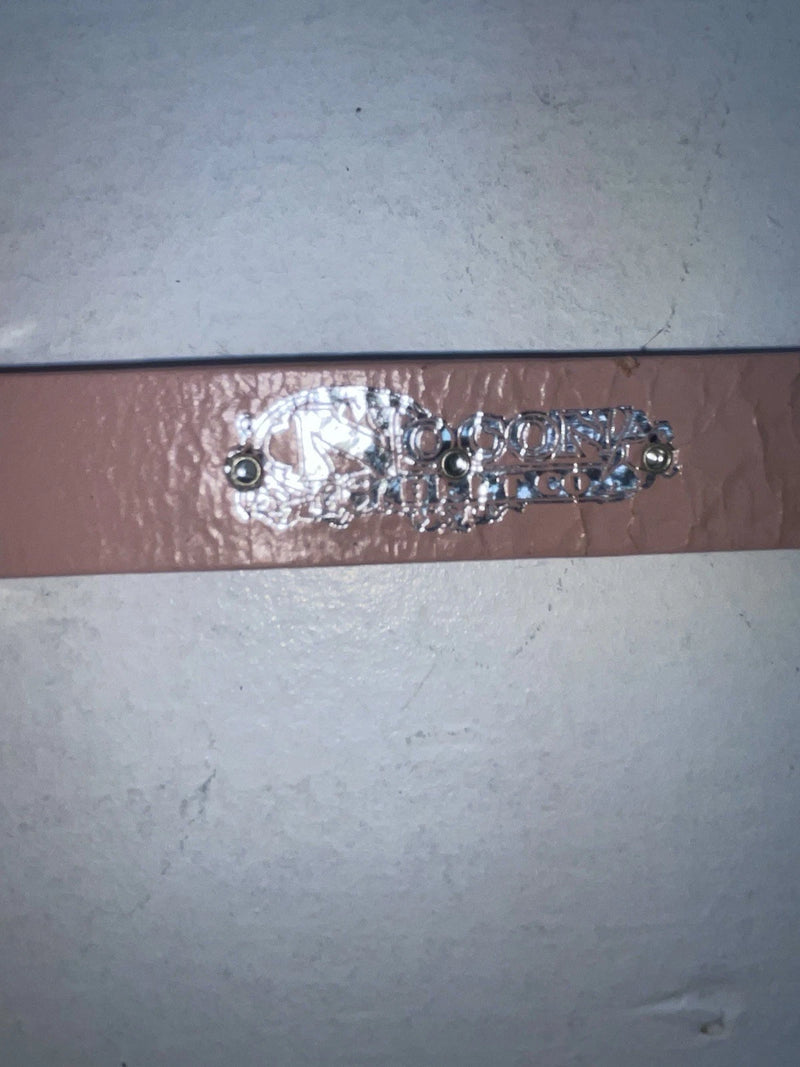 New Pink Genuine Leather Nocona Silver Bling 32” Belt #N1344999 Z-50