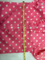 New Women’s Rockmount Pink Polkadot Long Sleeve Pearl Snap Size 30 YY-24