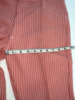 New Vintage Red Polka Dot Panhandle Slim Polyester Pants #8022 XX-59