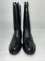 New Women’s Black Vamp And Foxing Cowboy Boots. S416 6.5  6 1/2 M. 19-69