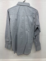 New Youths Dee-Cee Gray Red Long Sleeve Pearl Snap 16 Large V-18