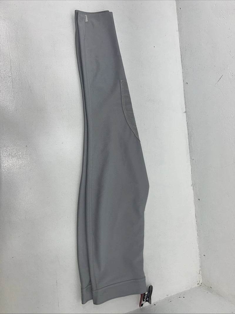 New Women’s Grey Breeks Knee Patch English Riding Pants. Large D-50