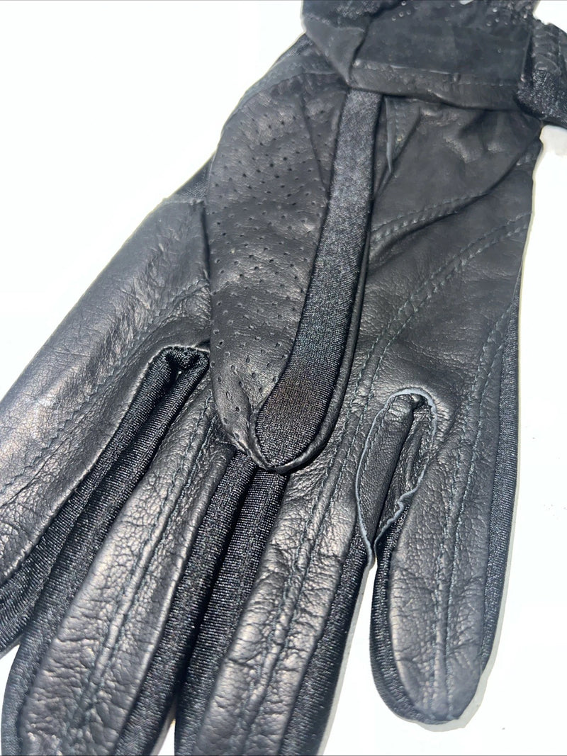 New Millers Black Leather Good Hands Riding Gloves #1247 Q-503