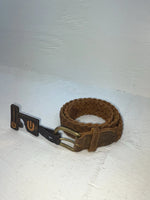 New Brown Genuine Leather Chambers Braided 28” Belt NN-45