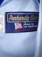 New Women’s Blue Panhandle Slim Long Sleeve Button Up Shirt M #3309 3B-96