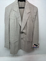 New Men’s Pioneer Wear Grey Suit Jacket 42L #12007 T-609