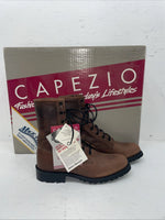 New Women’s Brown Lace Up Capezio Cowboy Boots. L 549 5 M. 2-45