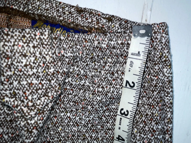 New Vintage Brown Speckled Panhandle Slim Polyester Pants #1246 VV-116