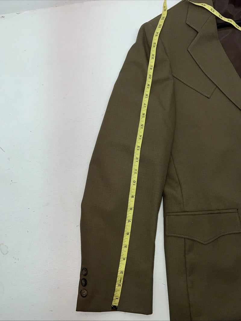 New Men’s HbarC California Ranchwear Green Suit Jacket 42R #17007 X-600