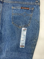 New Women’s Diamond Cut Regular Fit Dark Wash Denim Jeans. 14x34 M-9