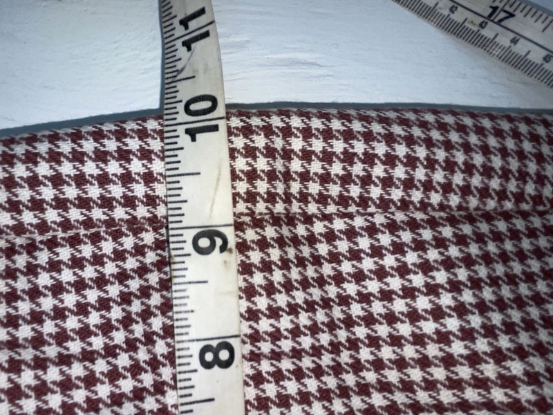 New Vintage Red And White Checkered Lee Polyester Pants #2600362 SS-74