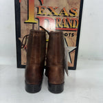 New Women’s Brown Lace Up Texas Brand Cowboy Boots. 4479 5.5 5 1/2. 20-41