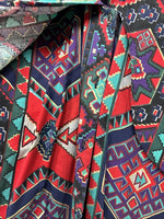 New Women’s Mine & Bills Multicolor Design Long Sleeve Button Up Medium MM-99