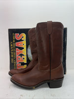New Men’s Brown Texas Brand Cowboy Boots. 8021 11 D. 8-90