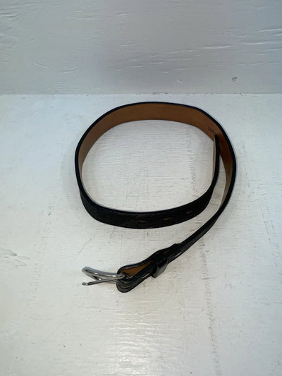 New Black Genuine Leather Textureed 28” Belt #02500 NN-58