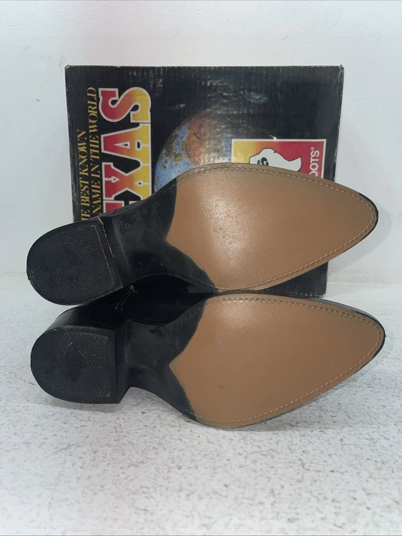 New Kids Black Texas Brand Cowboy Boots. 2000 13 D. 23-39