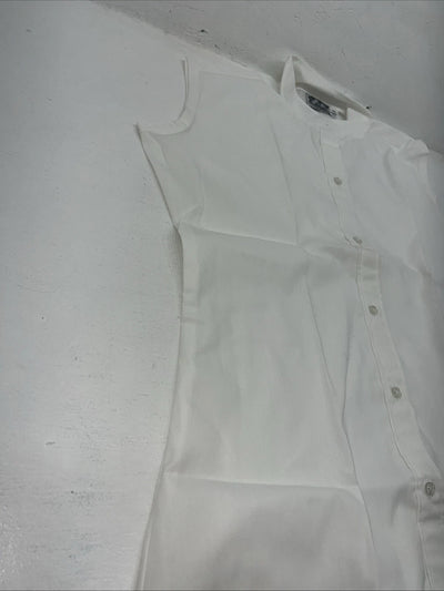 New Women’s White Sleeveless Townana Country English Shirt. 38 G-45