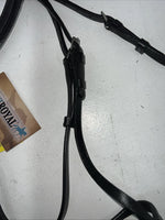 New Equiroyal Black Brown Full English Bridle With Reins #21-9556 Y-28