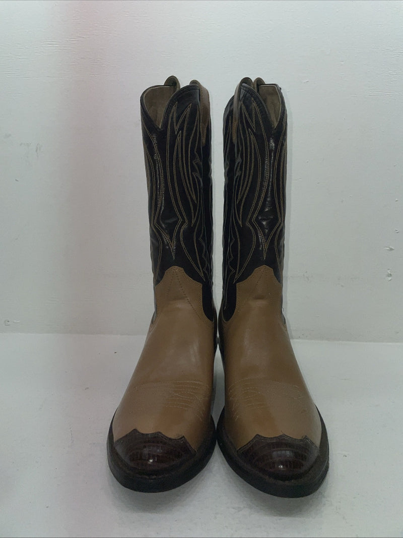 New Men’s Brown Texas Brand Cowboy Boots. 6544 10 D. 7-117