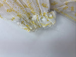 New Women’s Panhandle Slim White Yellow Design Short Sleeve Half Zip 40 YY-109