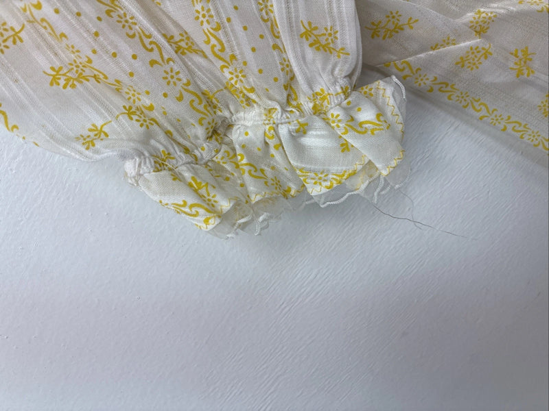 New Women’s Panhandle Slim White Yellow Design Short Sleeve Half Zip 40 YY-109