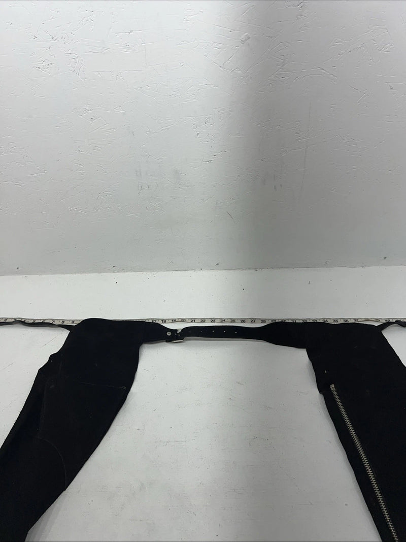 NOS Youth Black Show Chaps Adjustable Waist 42” N-34
