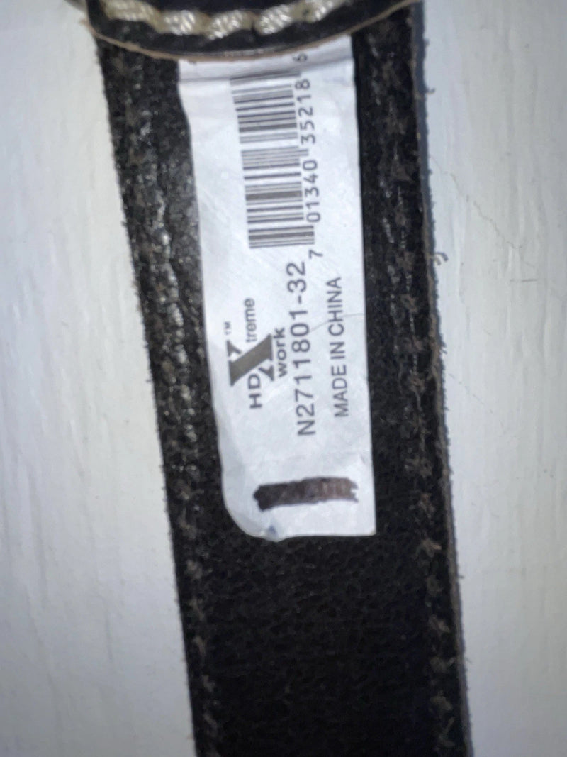 New Black Genuine Leather HD Xtreme 32” Belt #N2711801 JJ-36