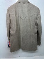 New Men’s Pioneer Wear Tan Suit Jacket 42 #12015 Y-600