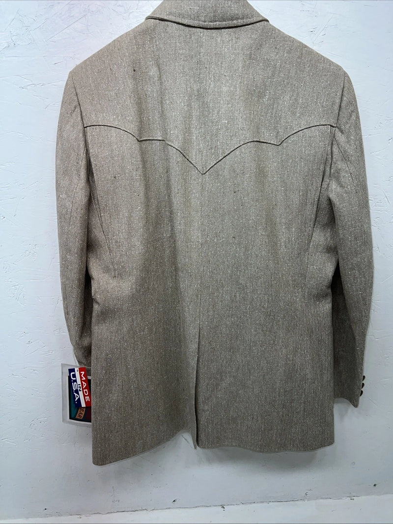 New Men’s Pioneer Wear Tan Suit Jacket 42 #12015 Y-600