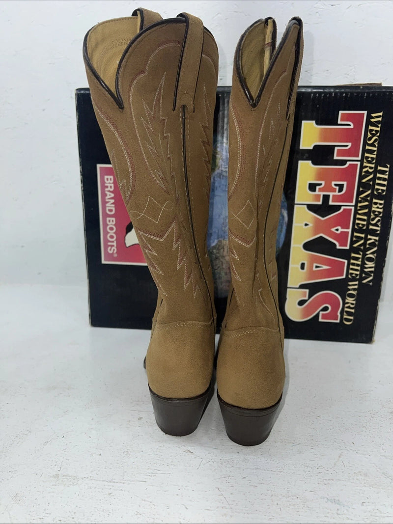 New Women’s Brown Texas Brand Cowboy Boots. 4906 7.5 7 1/2 M. 17-61