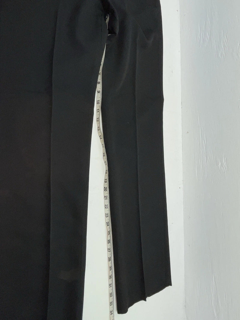 New Vintage Black Circle S Polyester Pants #CP4793 OO-96
