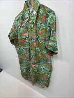 New Youths Dickson Jenkins Green designed Short Sleeve Pearl Snap 15 Medium T-96