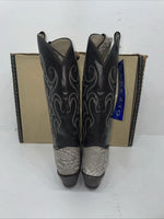New Women’s Gray Snake Skin Capezio Cowboy Boots. L 421 5 M. 2-39