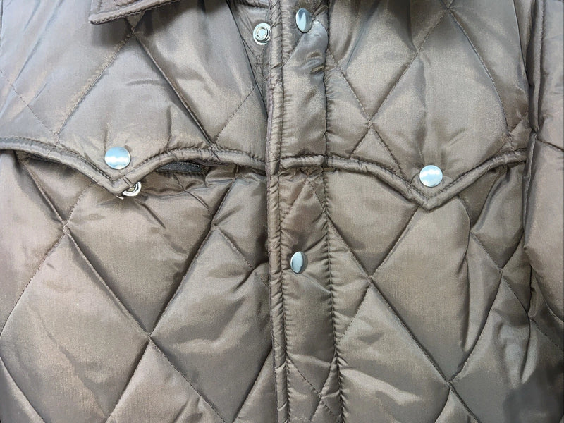 New Women Brown Western Fashion Puffer Jacket 14 RR-34