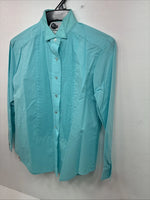 New WC Teal Long Sleeve Button Up English Shirt Size 8 DD-69