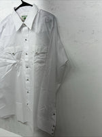New Men’s White Mesquite Long Sleeve Pearl Snap Shirt. 17.5x37 XL S-5