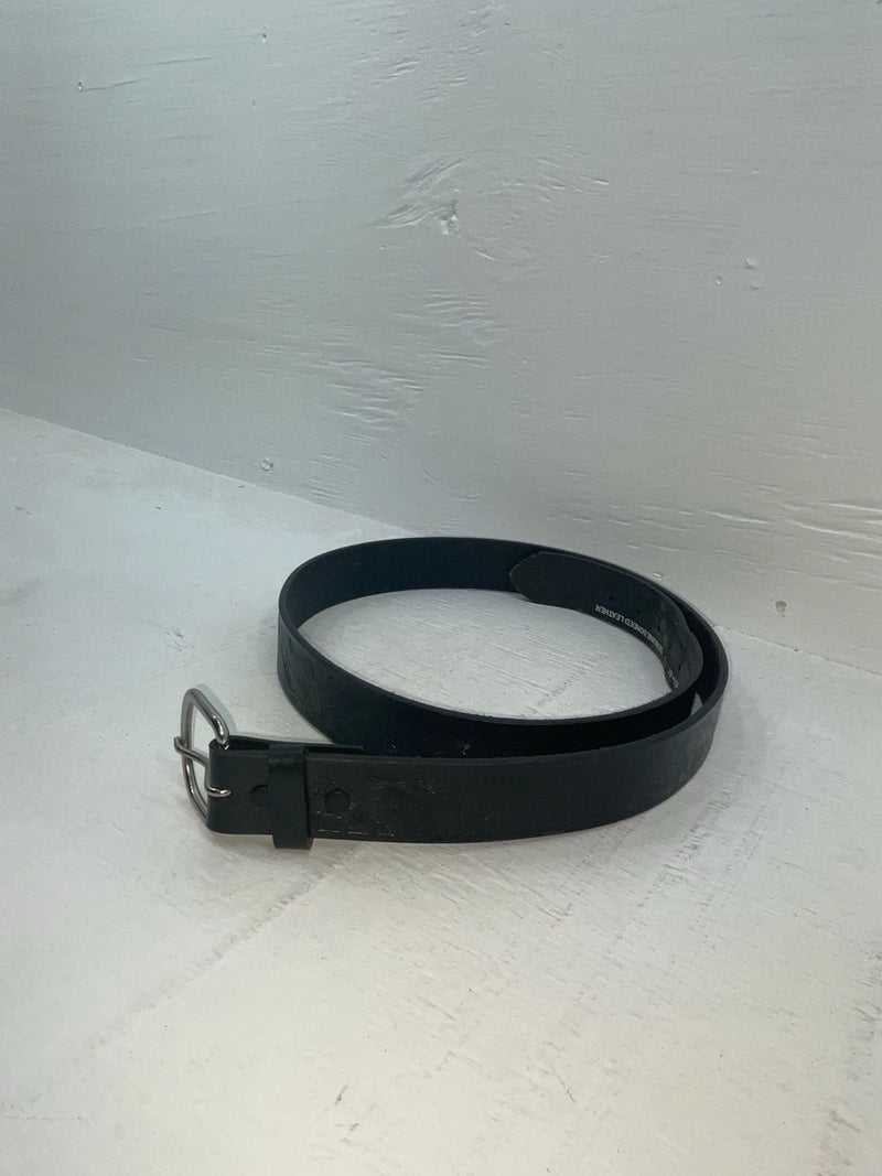 New Black Genuine Leather Hired Hand Tooled 44” Belt #N2611001 NN-101