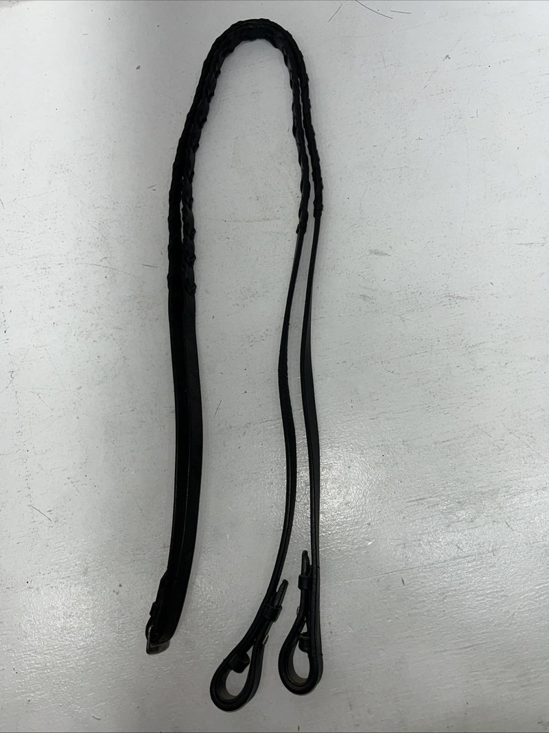New Silver Fox Black Leather Point English Bridle #20-1189-2 W-5