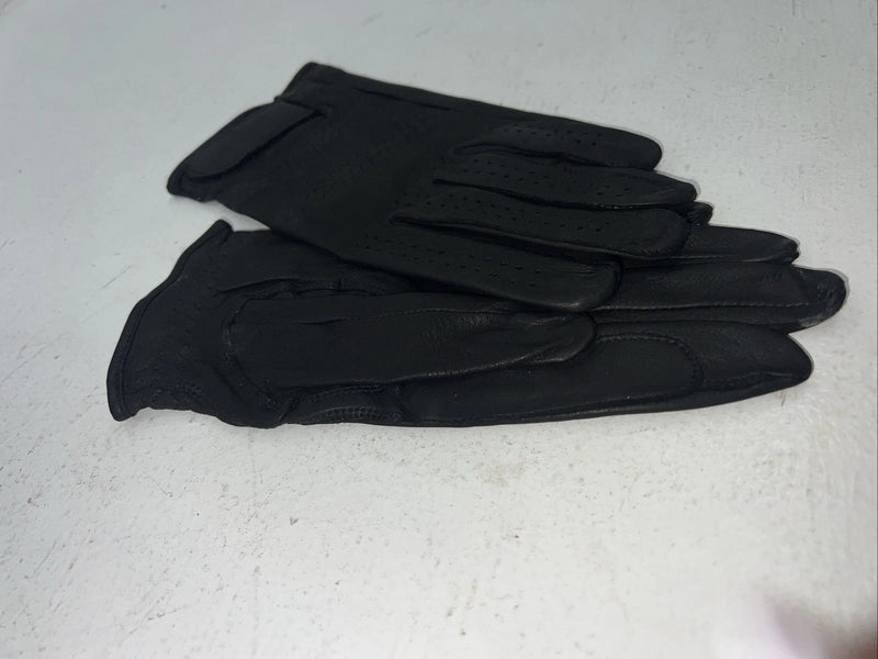 New Black Leather Tuff Mate Riding And Show Gloves Men’s Large Q-506