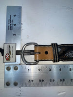 New Black Genuine Leather Perkies Tooled 30” Belt #8801 JJ-149