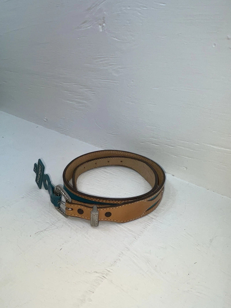 New Blue Genuine Leather Wrangler 32” Belt #528006 Z-170