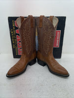 New Men’s Brown Texas Brand Cowboy Boots. 5214 7.5 7 1/2 D. 3-155
