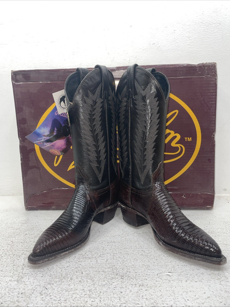 New Youth Brown J Chisholm Cowboy Boots. 851 5 M. 2-110
