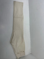 New Women’s Cowboy Cut White Denim Jeans. 15x34 J-8
