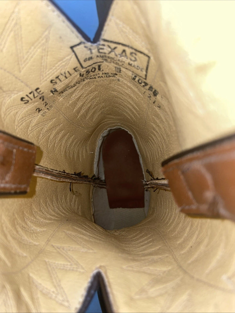 New Women’s Brown Texas Brand Cowboy Boots. 4501 7 M. 18-85
