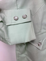 New Kids Karman Green Long Sleeve Pearl Snap Size 1 DD-147