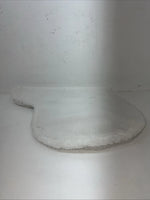 New White Wool English Saddle Seat Cover PP-17