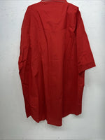 New Mens Red Pearl Snap ELY cattleman Short Sleeve Shirt 17 XL I-44